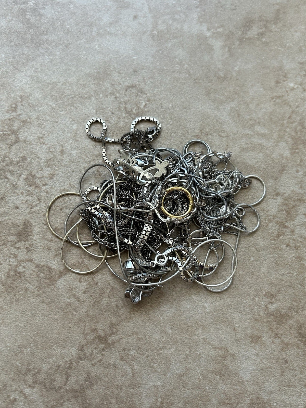 2.6 Oz 925 Stamped/plated Jewelry Lot .
