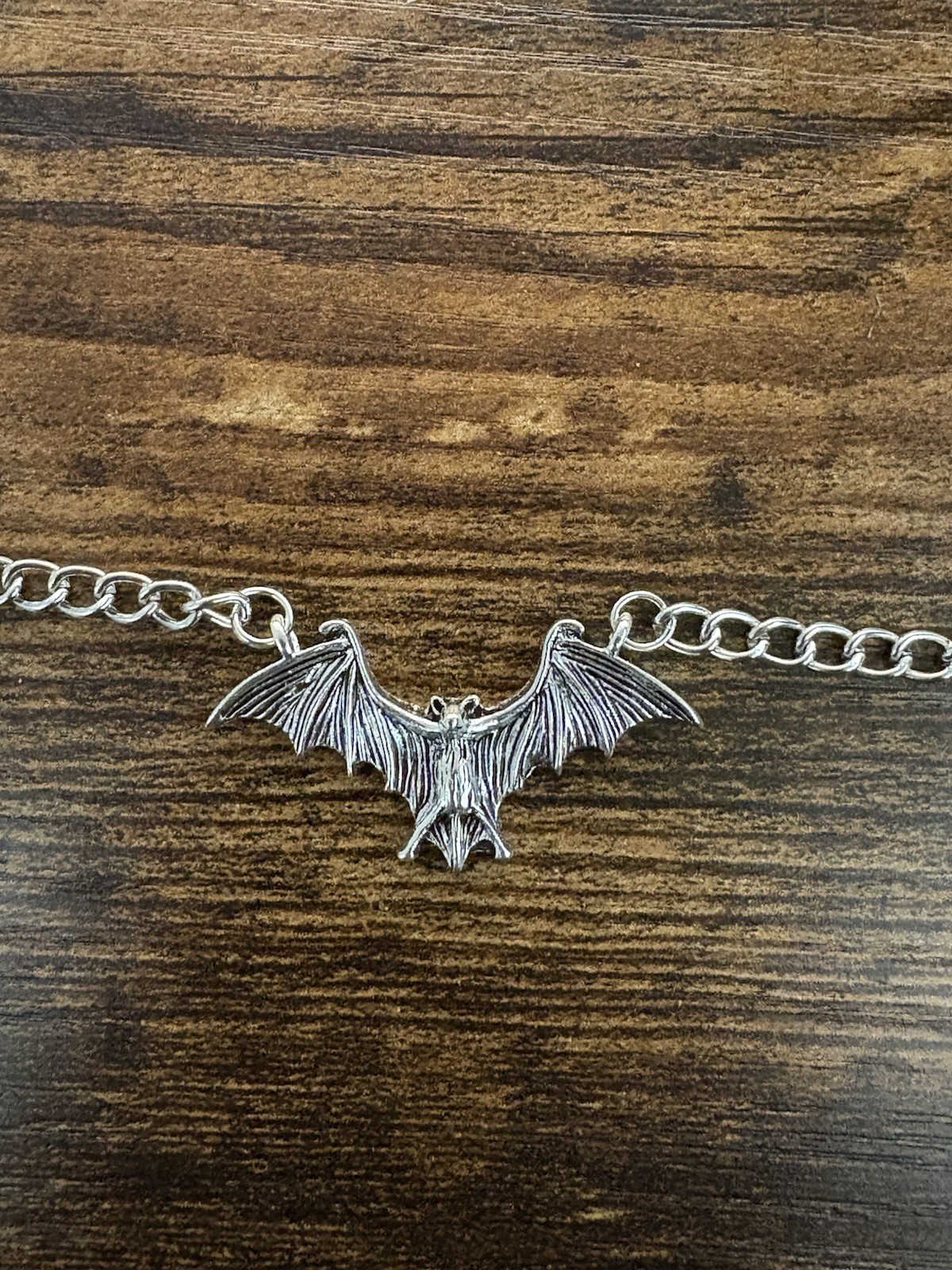 Emo Gothic Silver Bat Nacklace/Choker Unisex