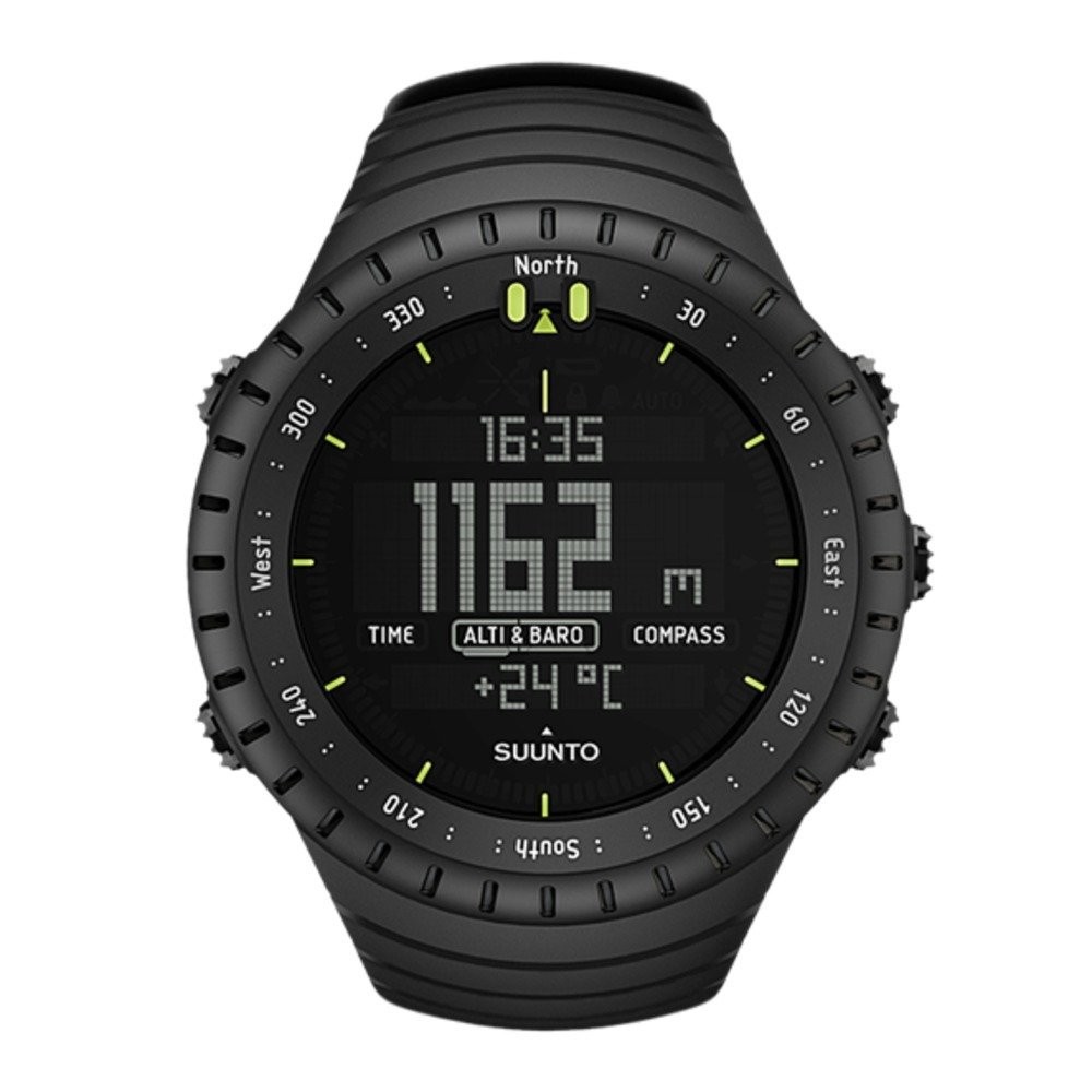 Suunto SS014279010 Core Digital Watch, Black Elastomer Band 045235900657