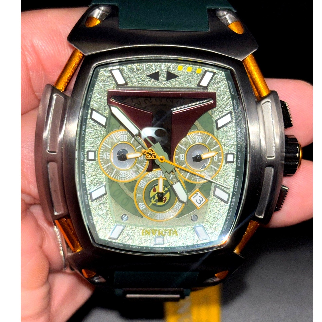 Invicta Star Wars Boba Fett Diablo 37435 LE Chronograph 53mm Watch NIB