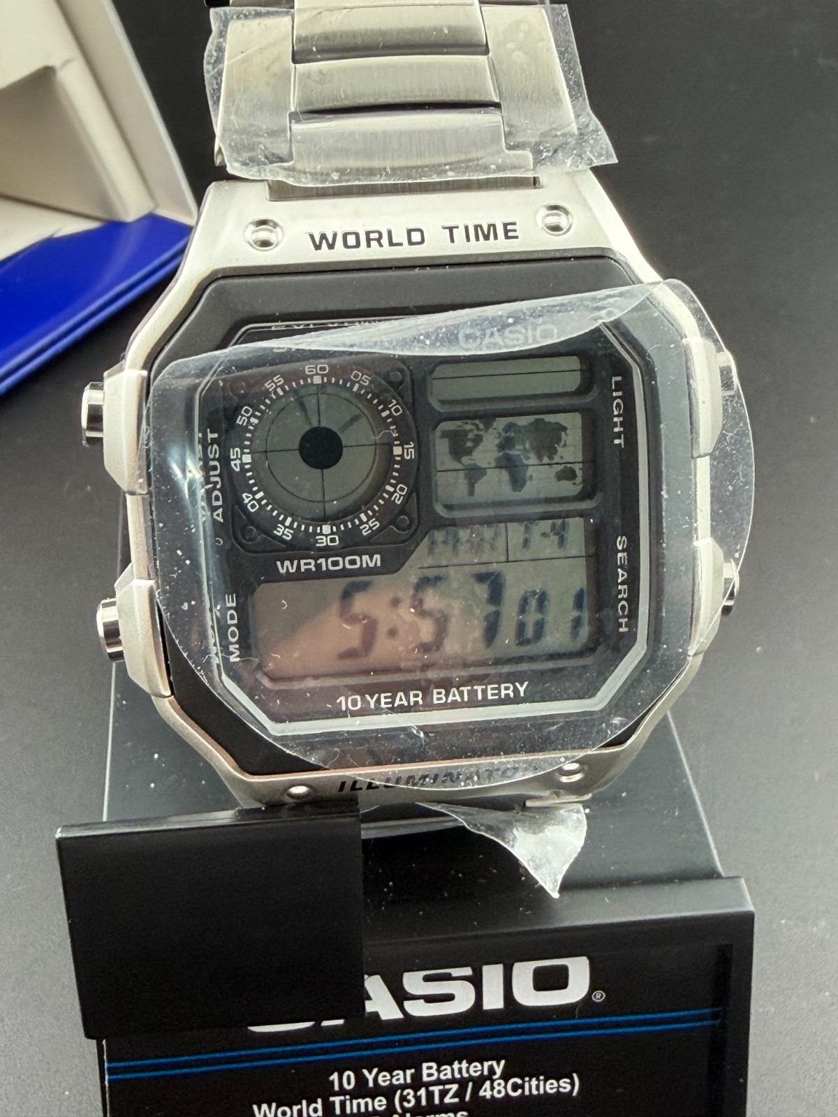 Casio AE-1200WH Men’s Digital Quartz Watch World Time Illuminator
