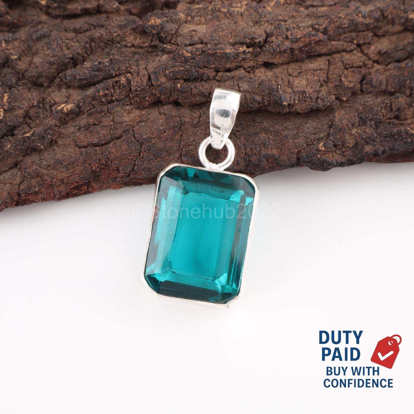 Natural Apatite Wedding Engagement Mother Boho Pendant Jewelry Sterling Silver