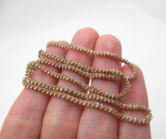 925 Sterling Silver Italy Margarita 3.25mm Diamond Cut Chain Necklace 16 In