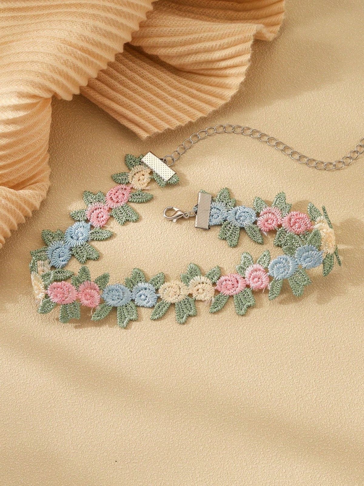 5PCS Choker for Women Multicolor Lace Velvet Choker Set Layered Classic Choker