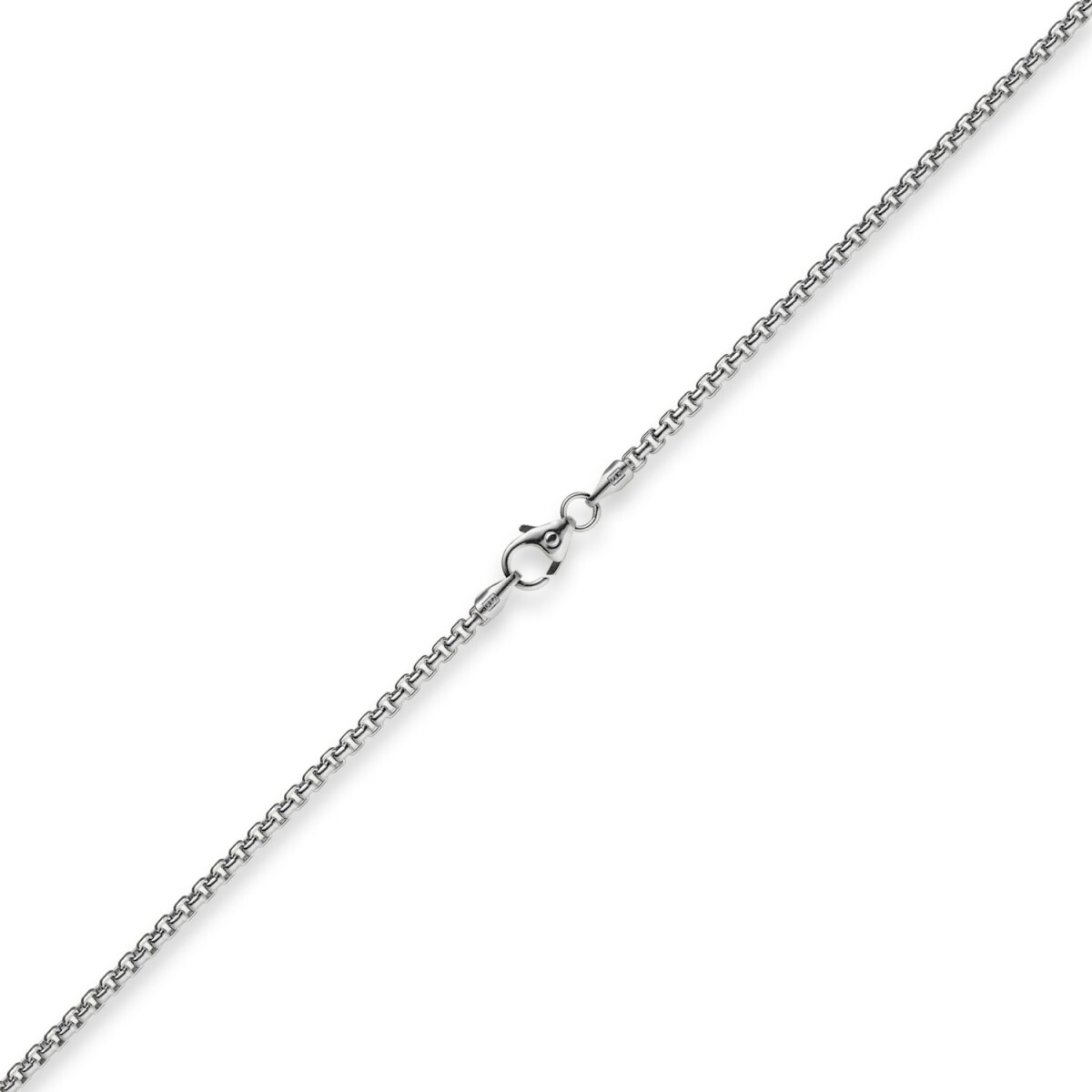 2mm Venetian chain round 585 gold white gold chain necklace 60cm women