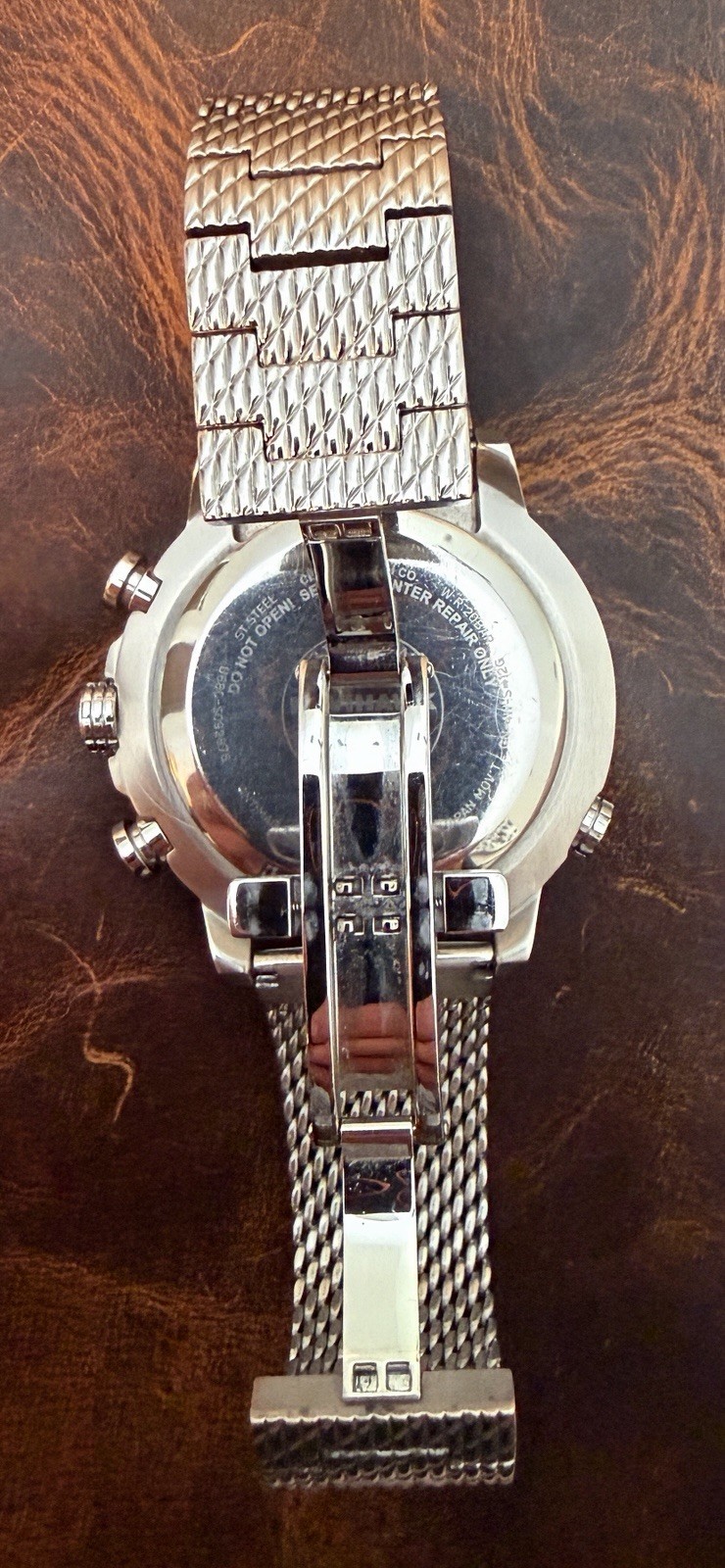 Atomic Pilot Watch Solar Eco-Drive Mesh Bracelet JY8030