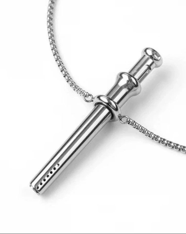 Incognito Compact Bump Straw Pendant Necklace Snuff Tool Jewelry SNOGO Clone NEW