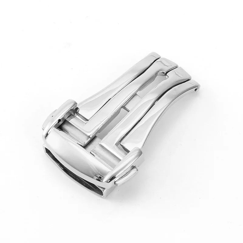 Metal Watch Buckle Folding Stainless Steel Deployment Clasp 16-20mm Bands Tools