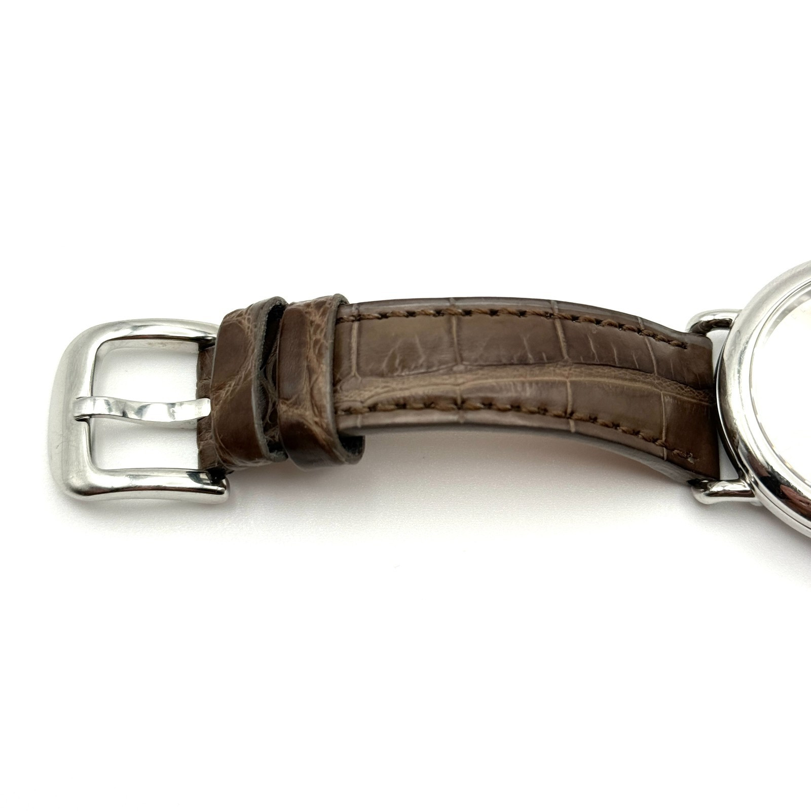 Shinola The Runwell Argonite 1069 Watch with Alligator Band *WORKS*