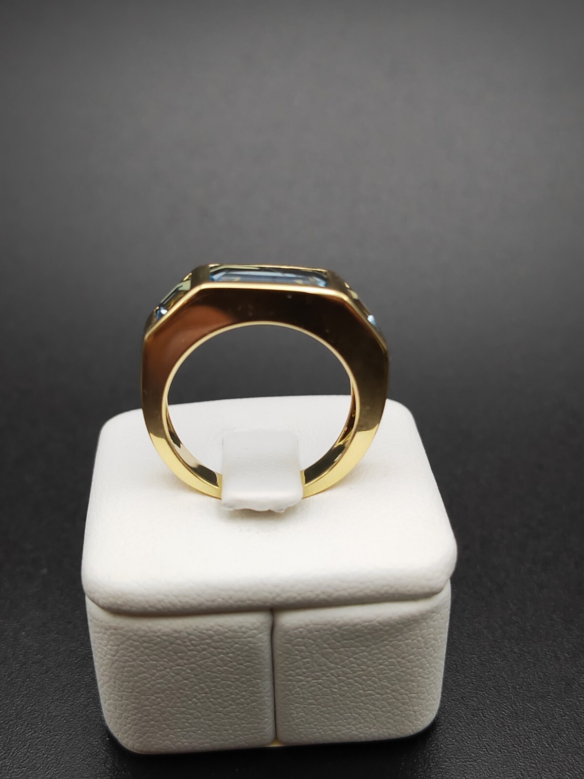 Tiffany & Co. Paloma Picasso 18kt Gelbgold Ring mit Blautopas Vintage