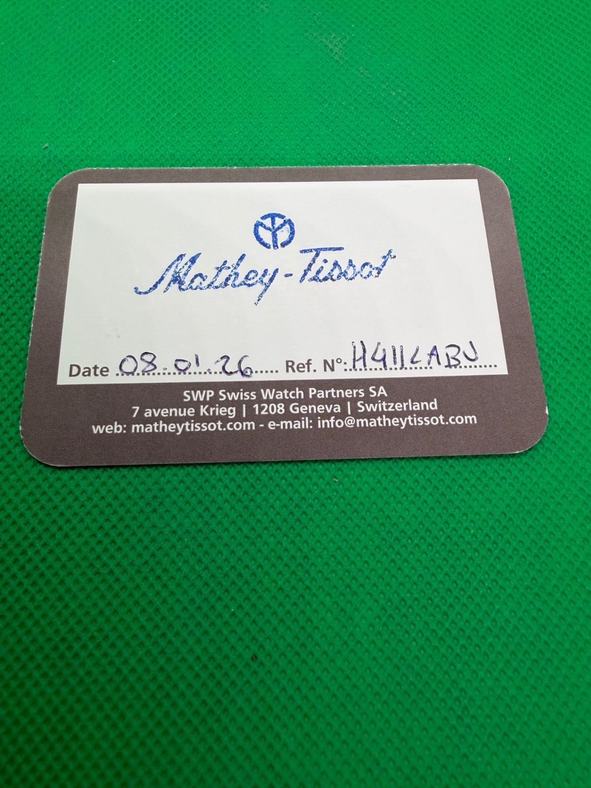 DIRECT FROM SWITZERLAND Mathey-Tissot Urban Moon Phase Blue Dial H411LABU NIB