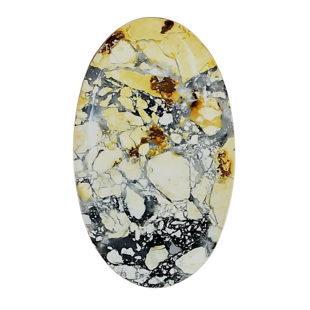 Natural Maligano Jasper 29.74×17.85×5.1 mm Oval Polished Gemstone LS03186-53
