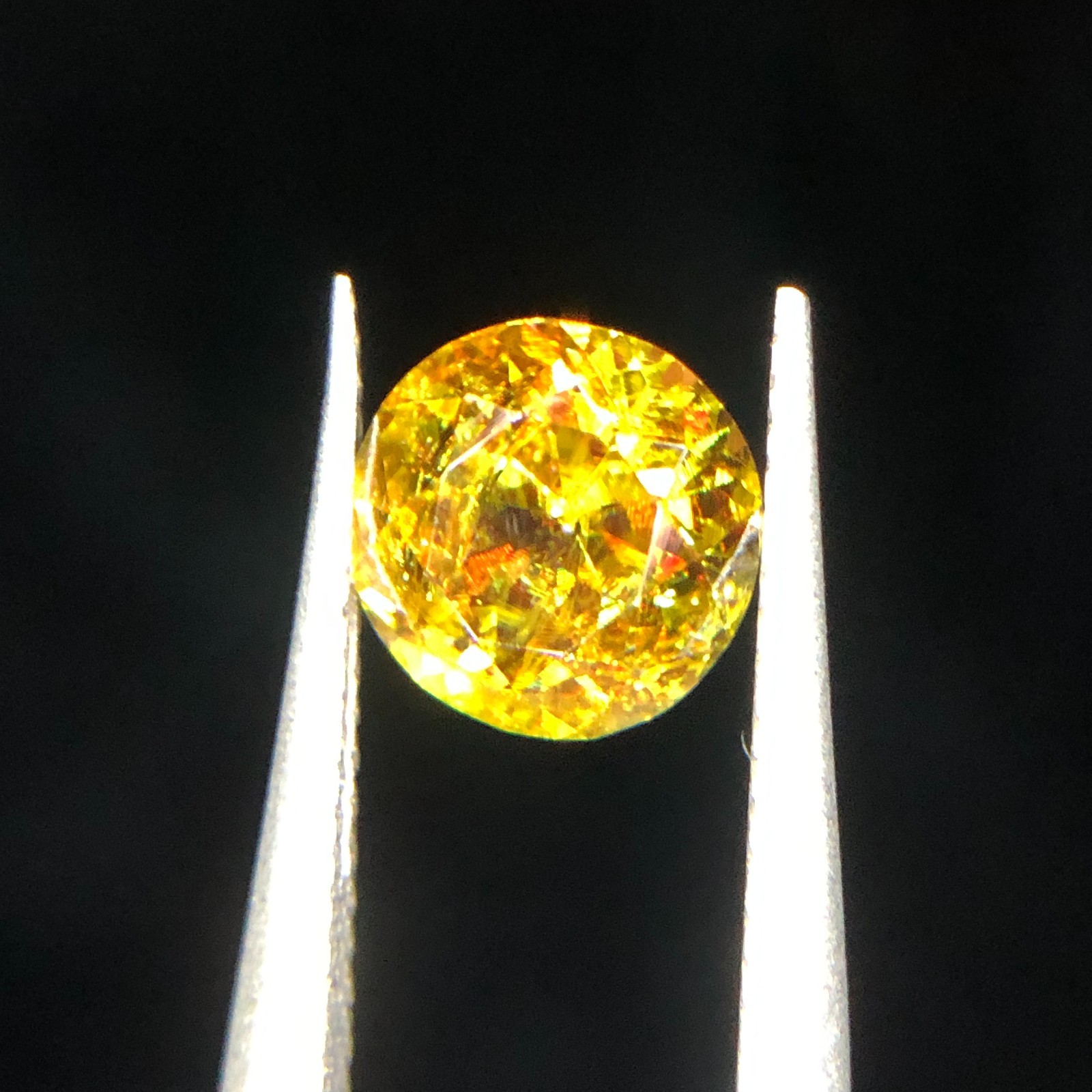 1.60 Carat Natural Sphene Round Cut – 6.81×4.68mm Gemstone