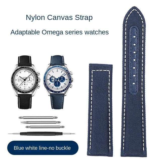 Woven Canvas Watch Straps For Omega Seamaster 300 Speedmaster AT150 Super Snoopy