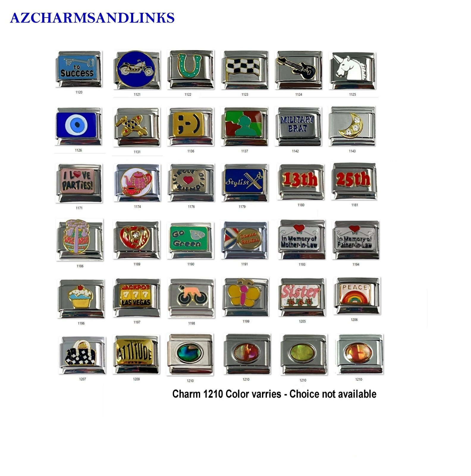 Italian Charms Lots to Choose from Italian Charm Links for your Bracelet (Set15)