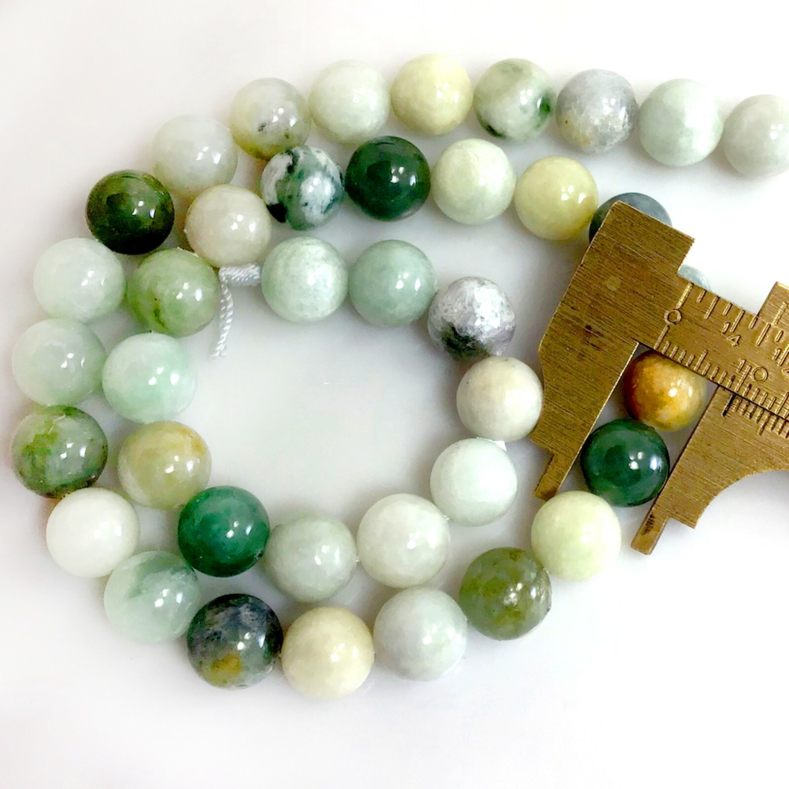 Natural Gemstone Myanmar Burma Jade Round Beads 15″ inch Strand 10x10mm(JA03)b