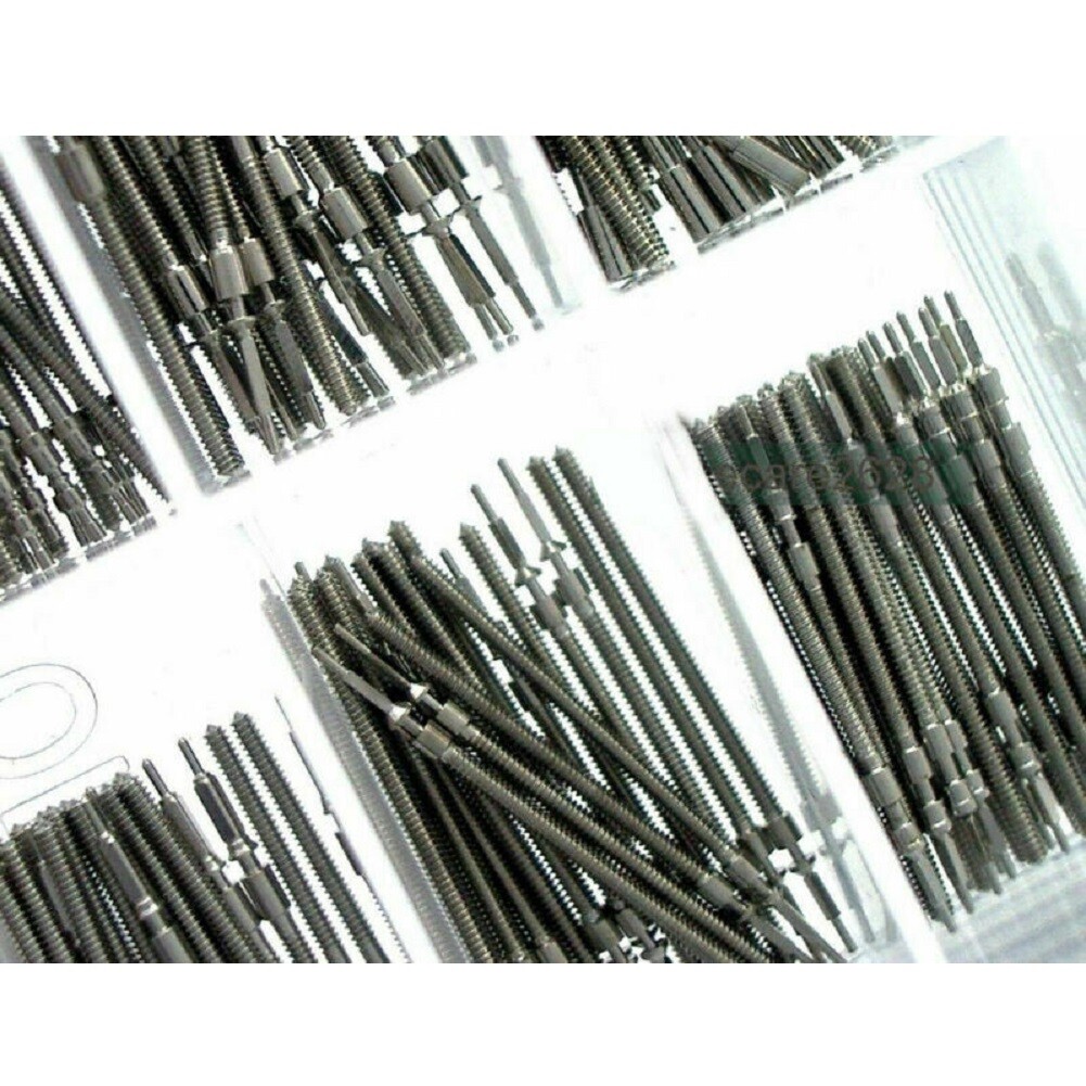 144 Pcs New Watch Stem+Watch Crown Parts Box Set For Ladies And Quartz Watches