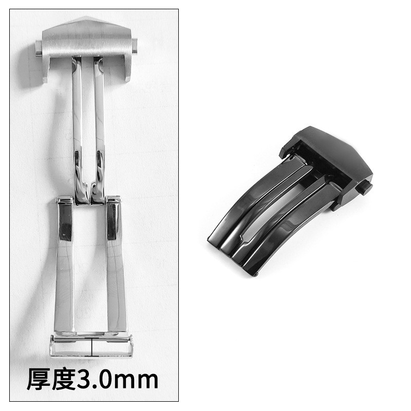 For TAG Heuer Folding Butterfly Clasp Solid Stainless Steel Watch Buckle 18mm