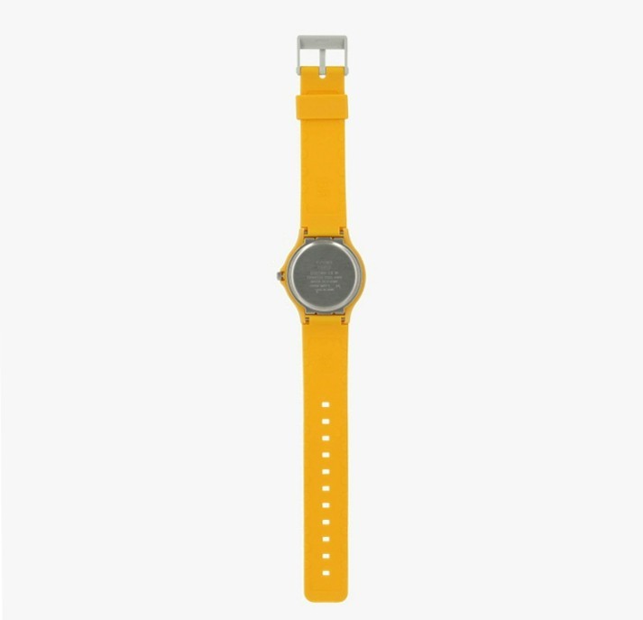 Casio MQ-24B-9B Analog Watch Yellow Resin Unisex Lightweight Casual Wristwatch