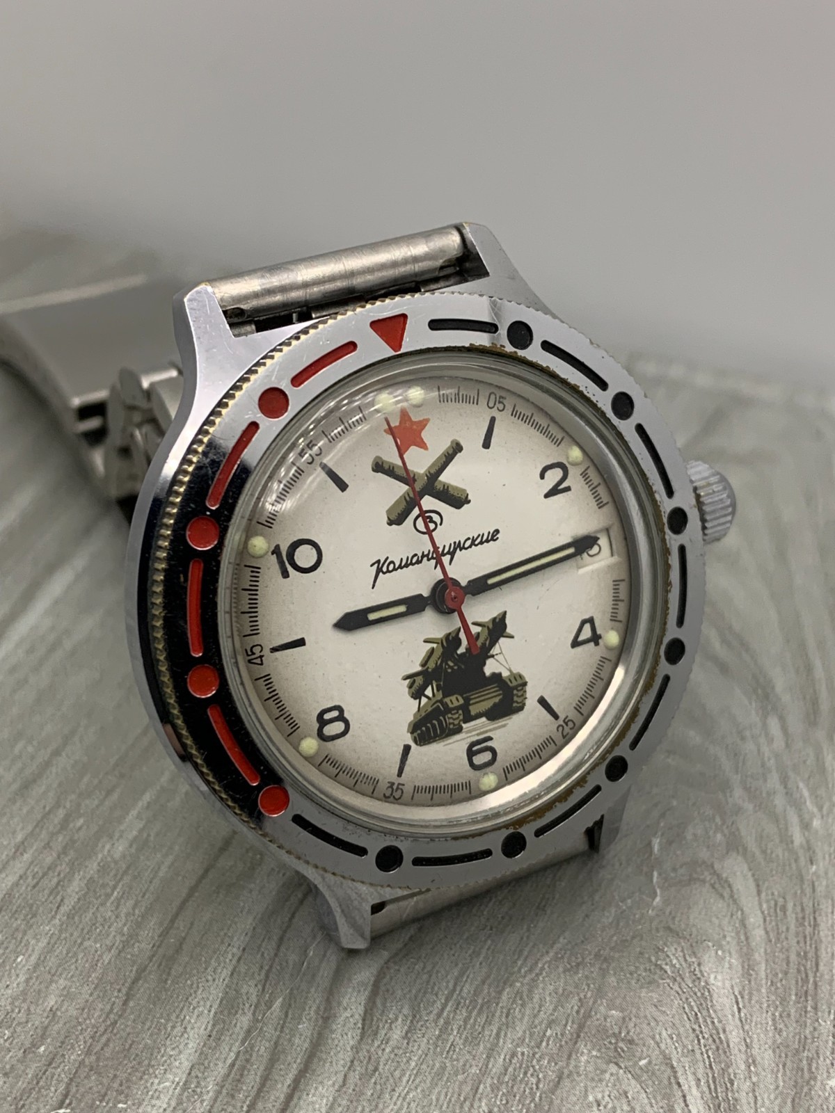 Military Soviet Men’s Watch Vostok Komandirskie Wostok Automatic USSR Russia