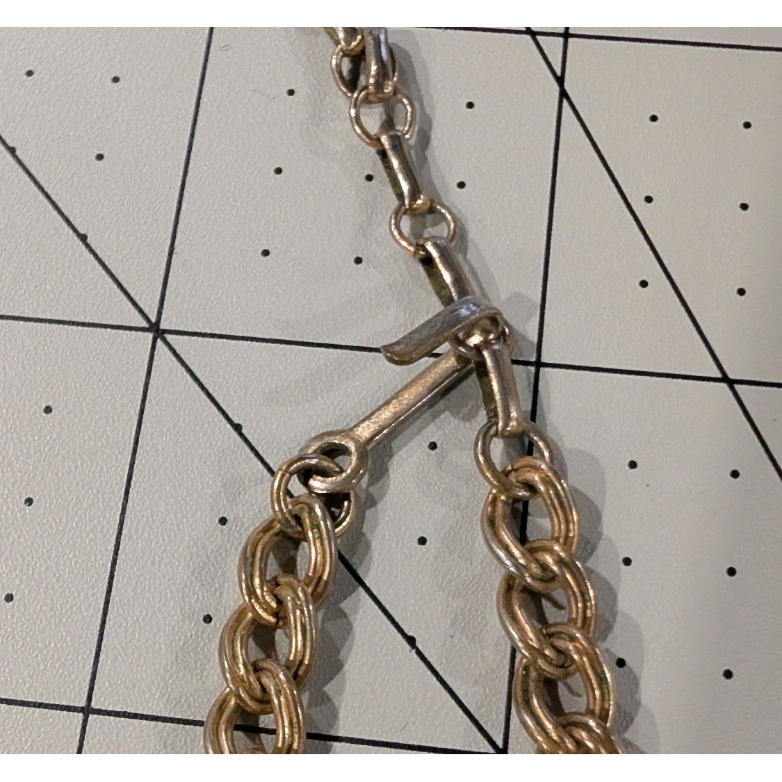 Vintage Gold Tone Celtic Knot Statement Collar Necklace Adjustable J-Hook Clasp