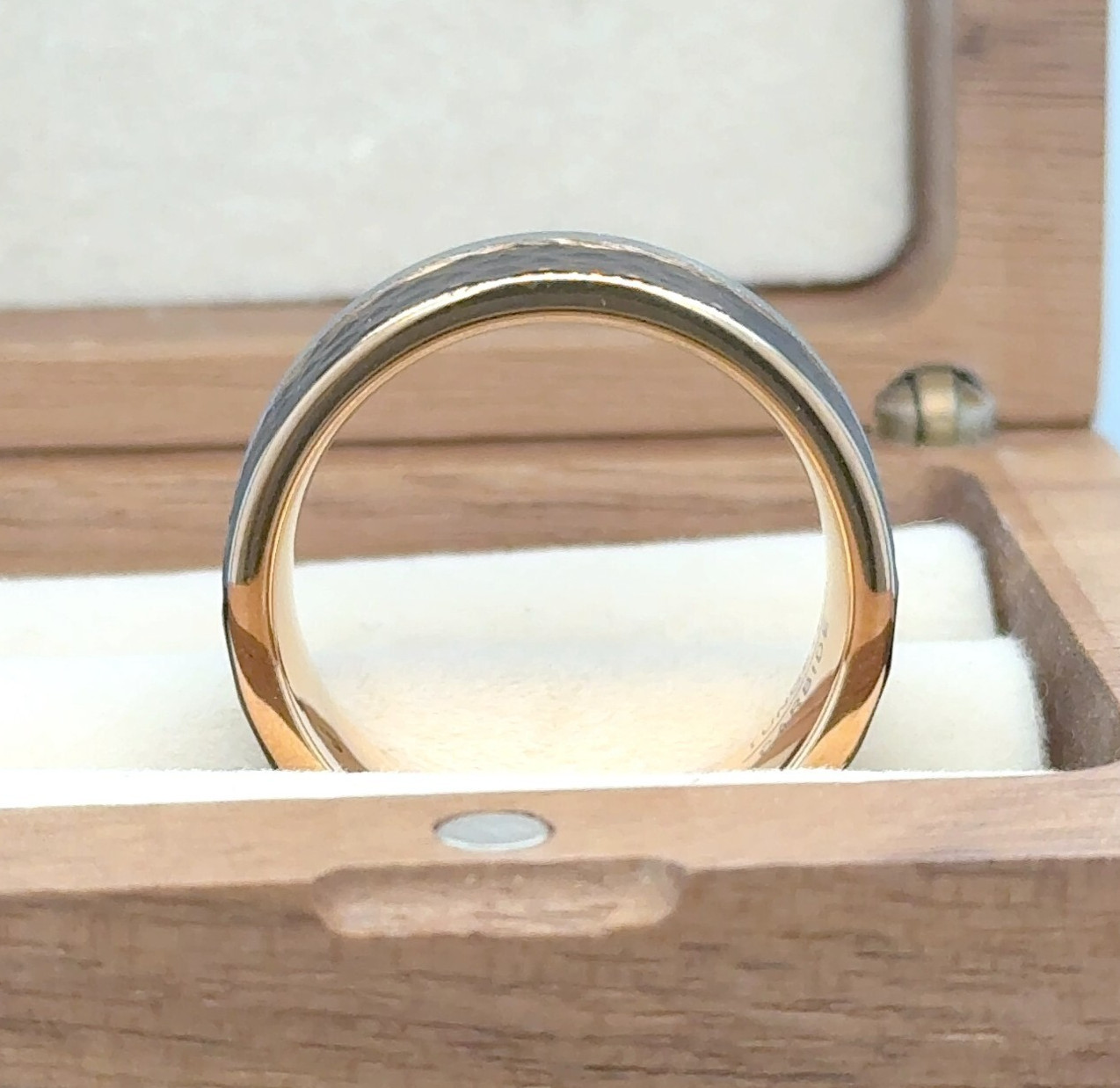 Husband Gift Ring Brushed Finish Ring Rose Gold Silver Black Tungsten Band