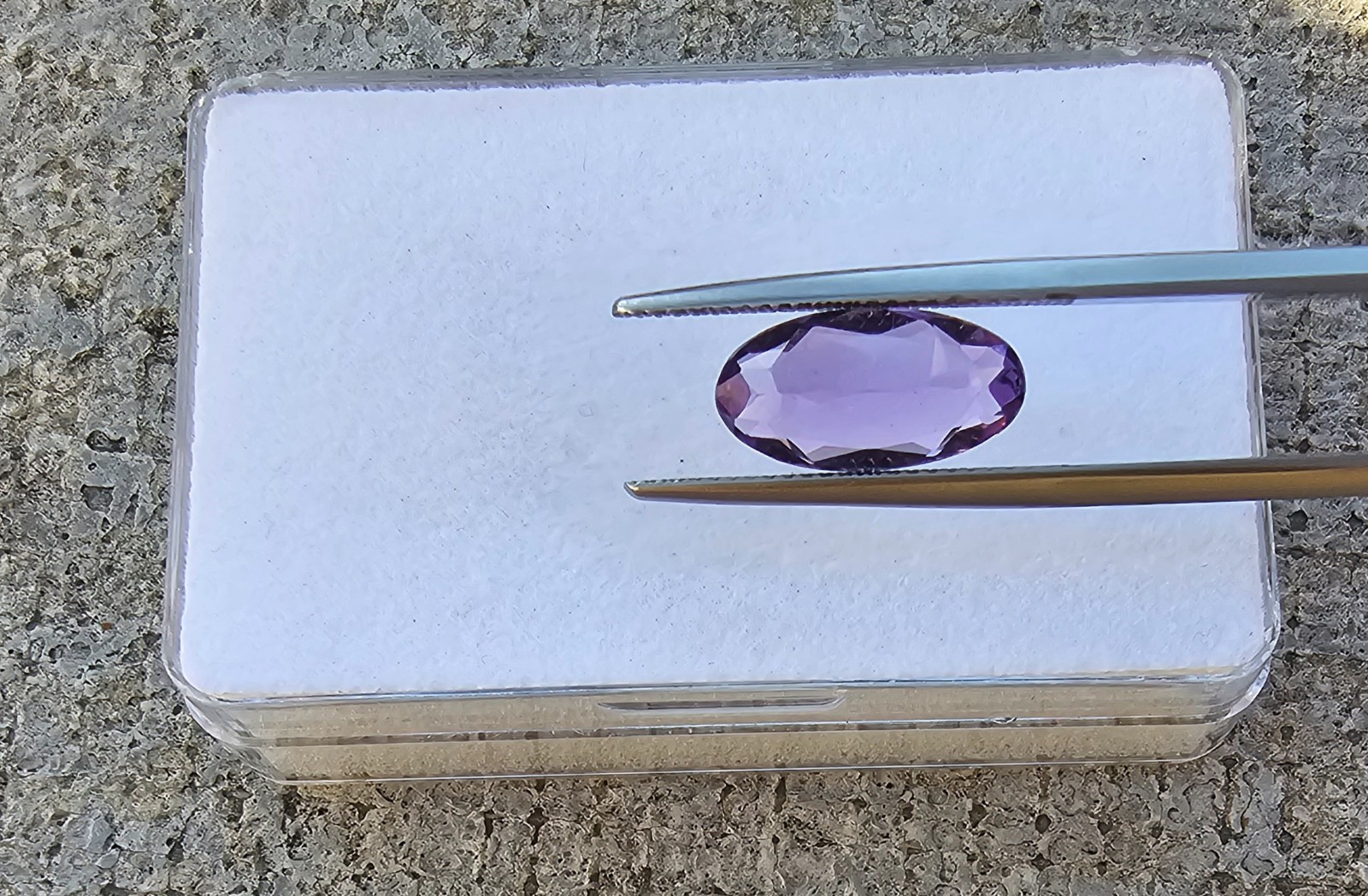Amethyst 13.7mm x 6.8mm Oval Loose Stone