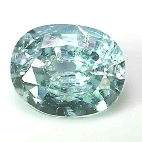 STUPEFYING NATURAL AQUA BLUISH GREEN COLOR MADAGASCAR SAPPHIRINE GEM – OVAL CUT