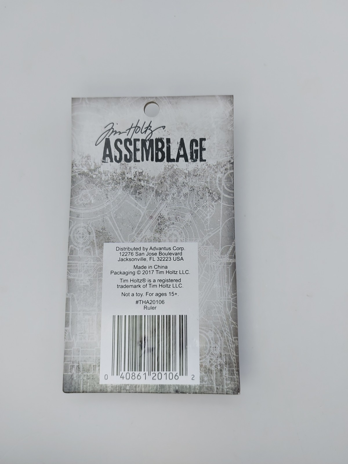 Tim Holtz Idea-Ology Assemblage Ruler Cuff Bracelet Antique Silver THA20106 New