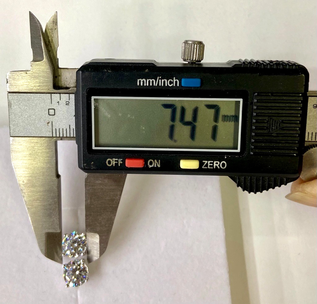 Diamonique Platinum Clad 100-Facet 3.00cttw Stud Earrings QVC