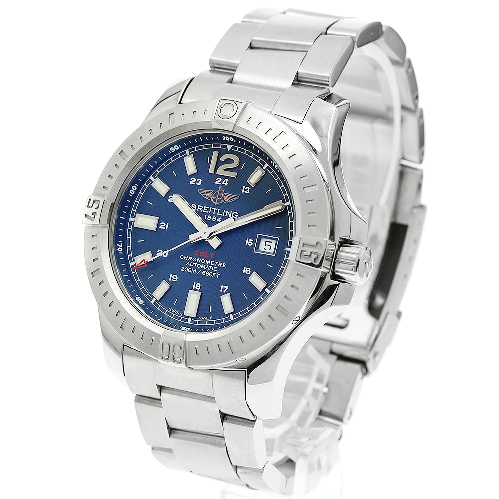 Breitling Colt A17388 Automatic 44mm Black Men’s Watch Stainless Steel