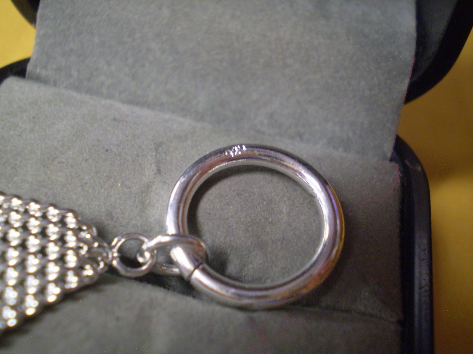 925 Sterling Silver Ladies Mesh Design Link Bracelet 17.0 grams