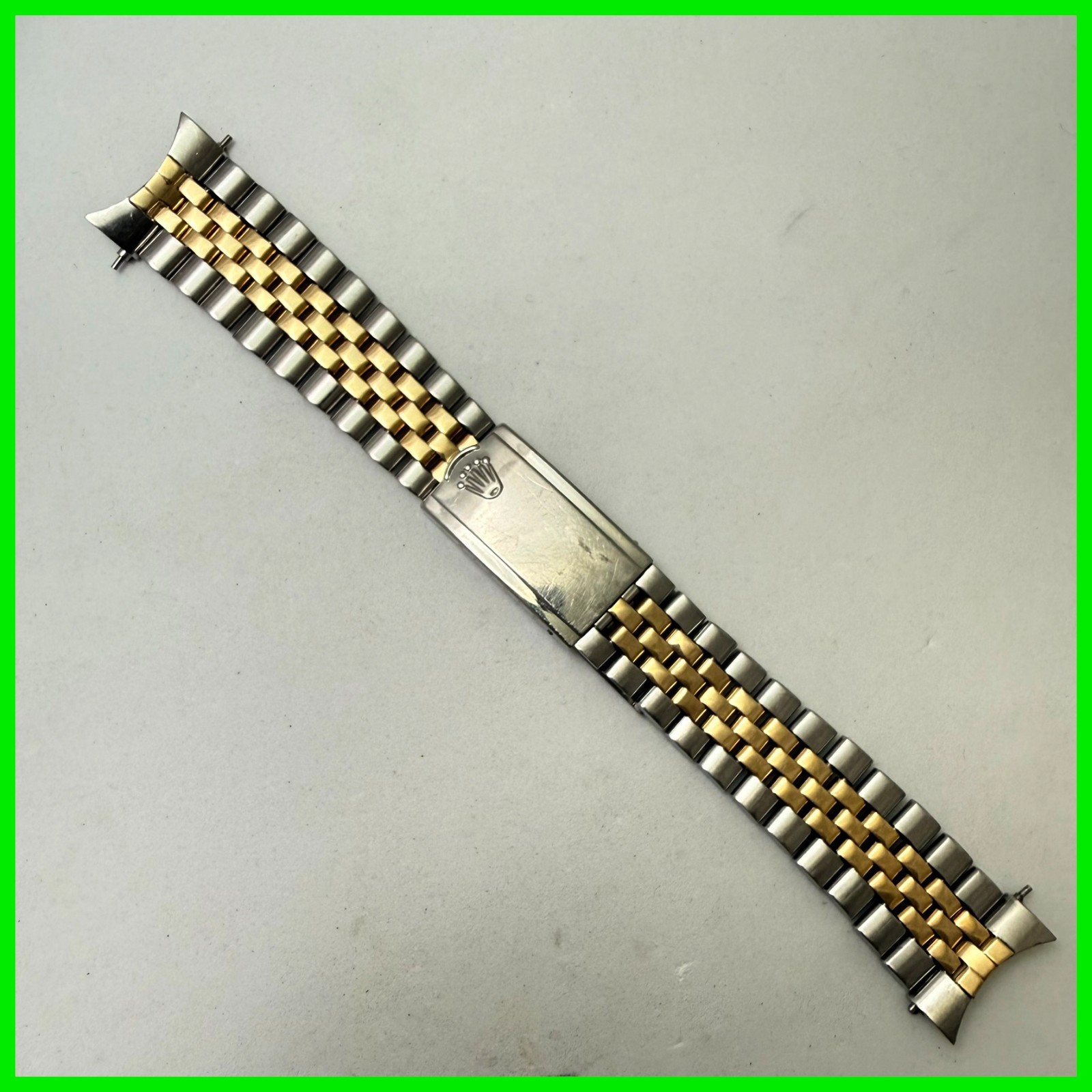 VINTAGE ROLEX 14K YELLOW GOLD AND STEEL TWO TONE JUBILEE BRACELET # 778