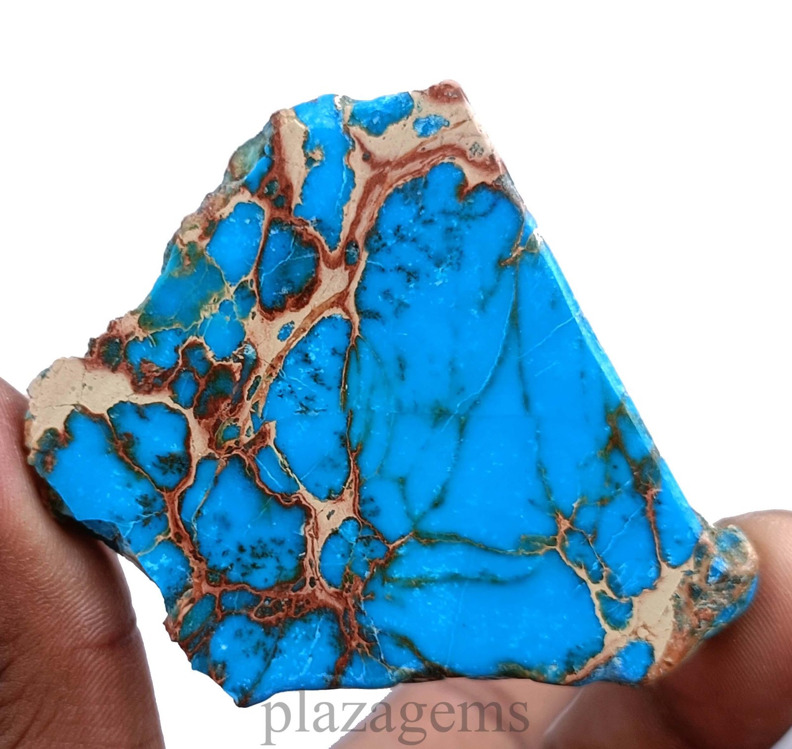 197.35 Ct Natural Sky Blue Turquoise Rough Slab EGL Certified Loose Gems “5NSR