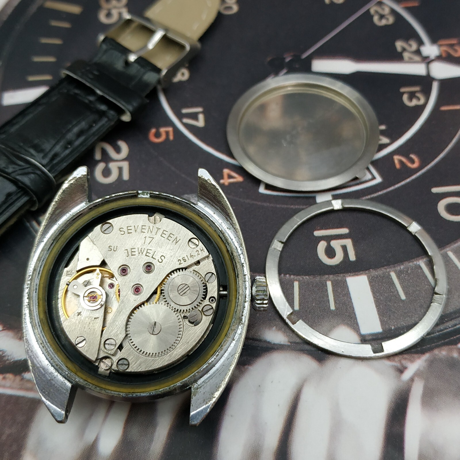 Dress Men’s Watch POLJOT Vintage USSR Mechanical SERVICED Retro Soviet Union ☭