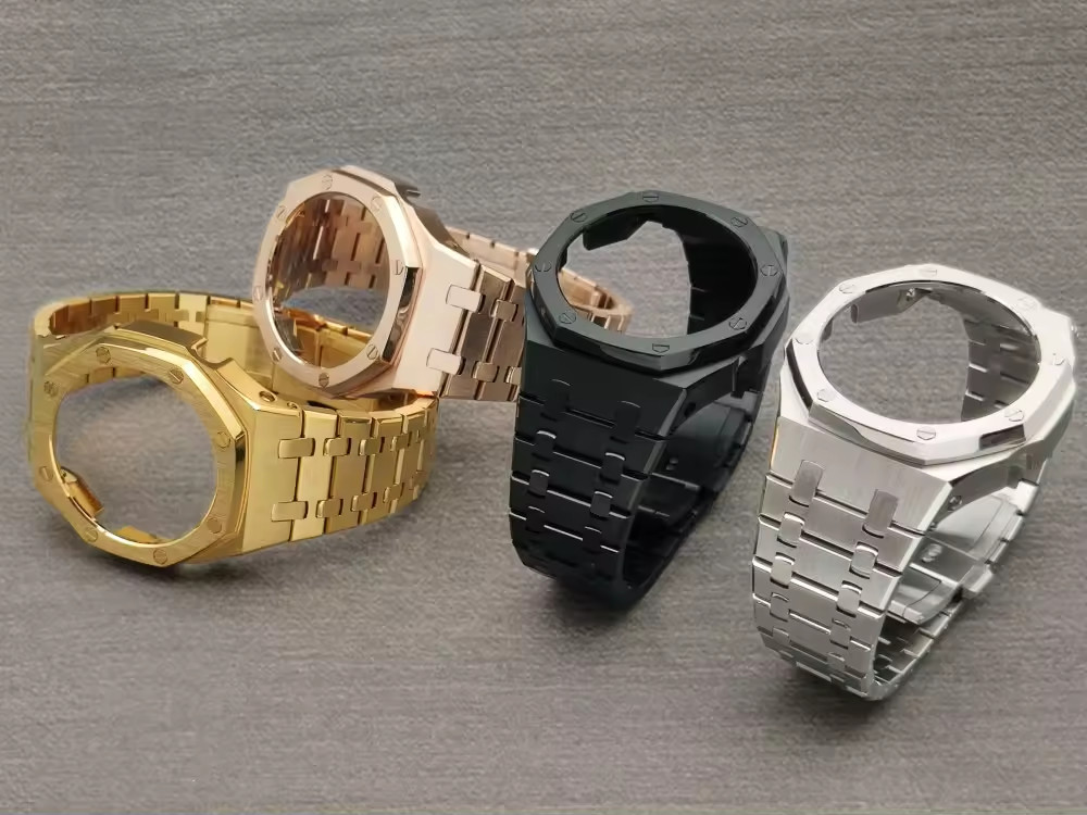 For CasiOak AP Royal Oak MOD Metal Bezel Strap Kit For Casio G-Shock GA2100/2110