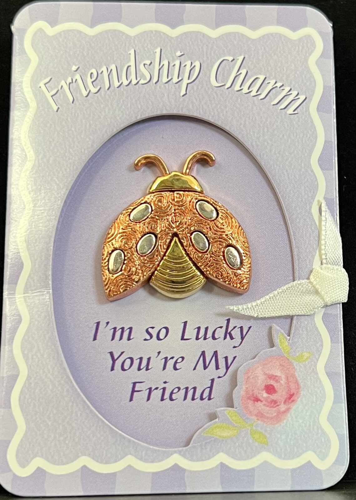 NWOT~Friendship Charm~Ladybug~1.25x 1.25~Bronze, Gold, Silver~CMP, Mason, OH
