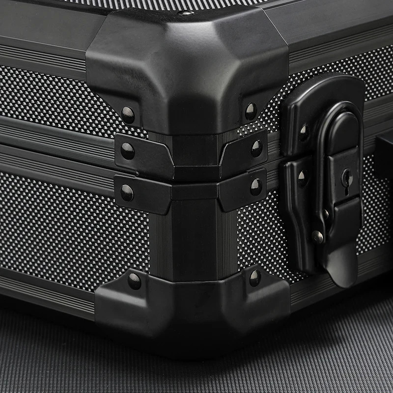 Watch Case for 24/18/10/5/1 Watches Collectors Display Aluminum Black Briefcase