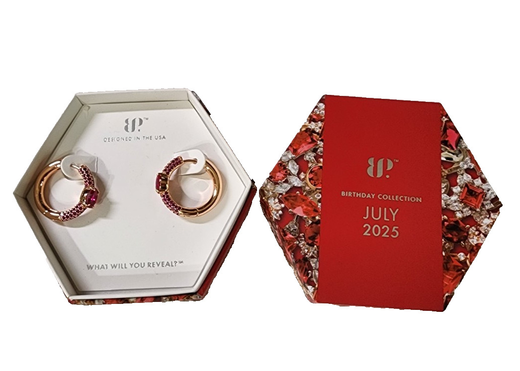 Bomb Party July 2025 Birthday Earrings ER16619 ‘Warm Summer Sunset’ Rose Gold