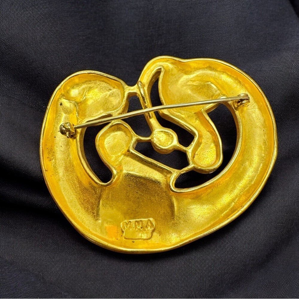 Vintage Chameau Et Chameau Gold plated panther pin from MMA