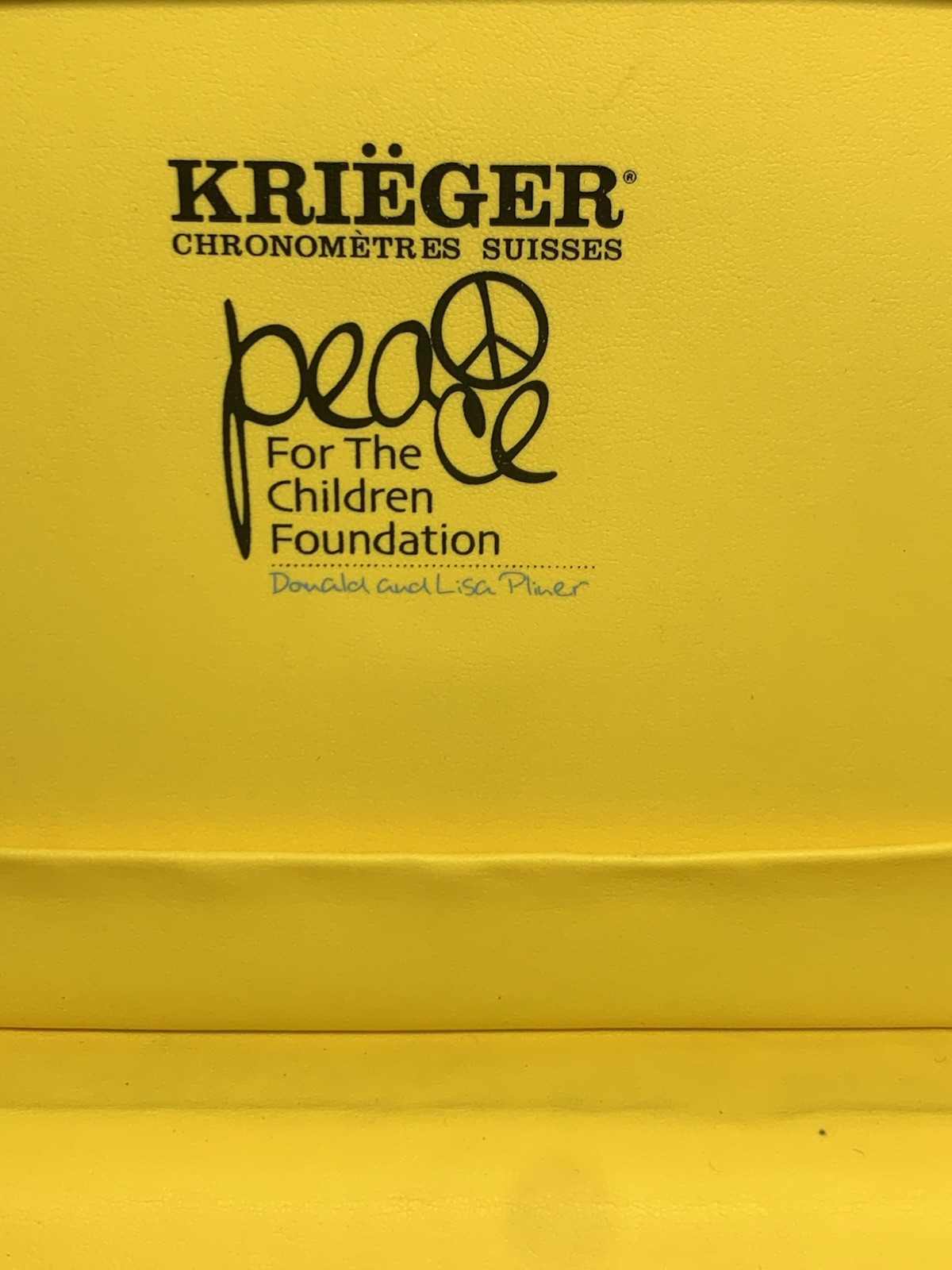 Krieger Pliner Peace Gigantium Watch Diamond Bezel Steel MOP Dial 33/500