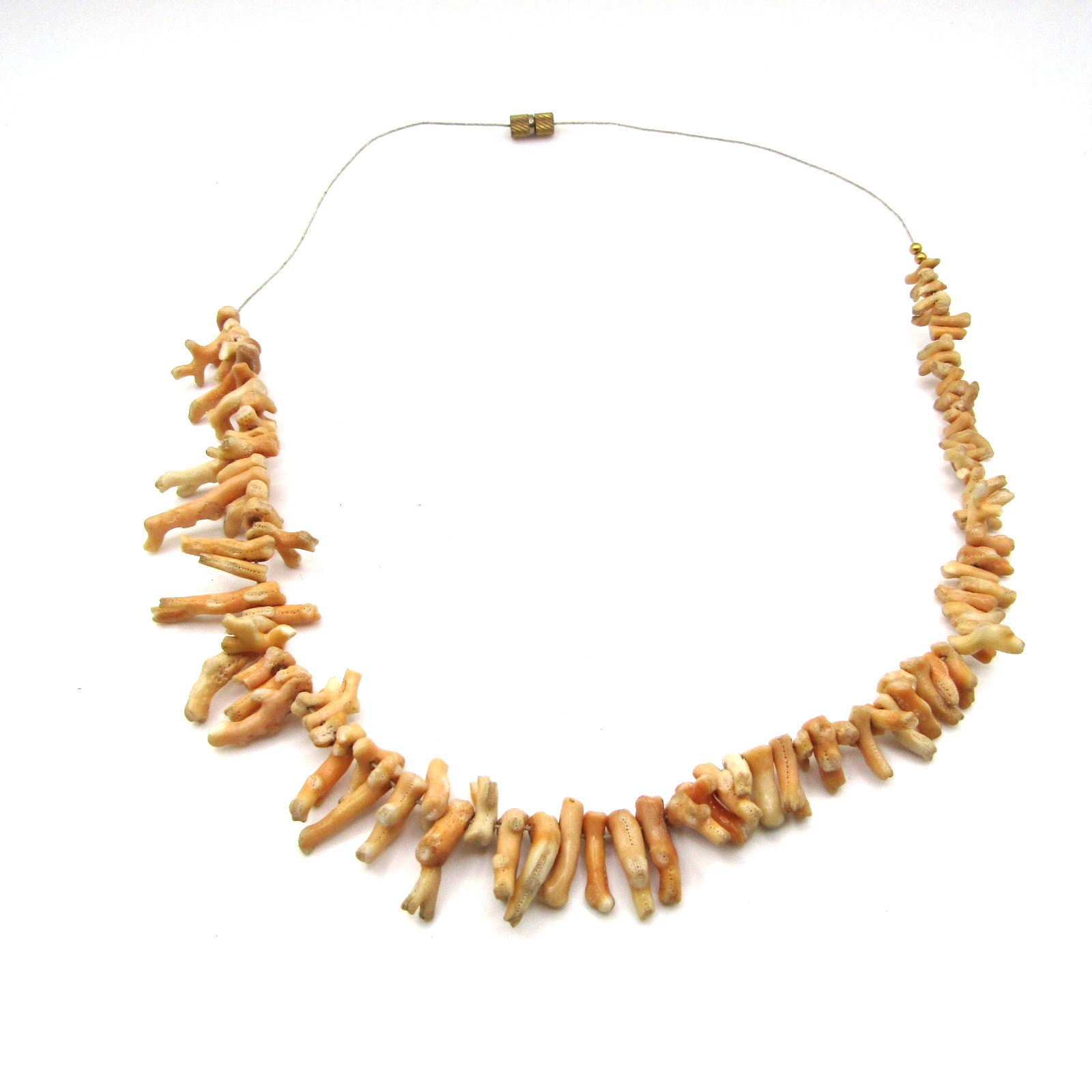 Vintage Unrefined Sea Coral Branch Necklace Strand 5 to 20mm 18 inch