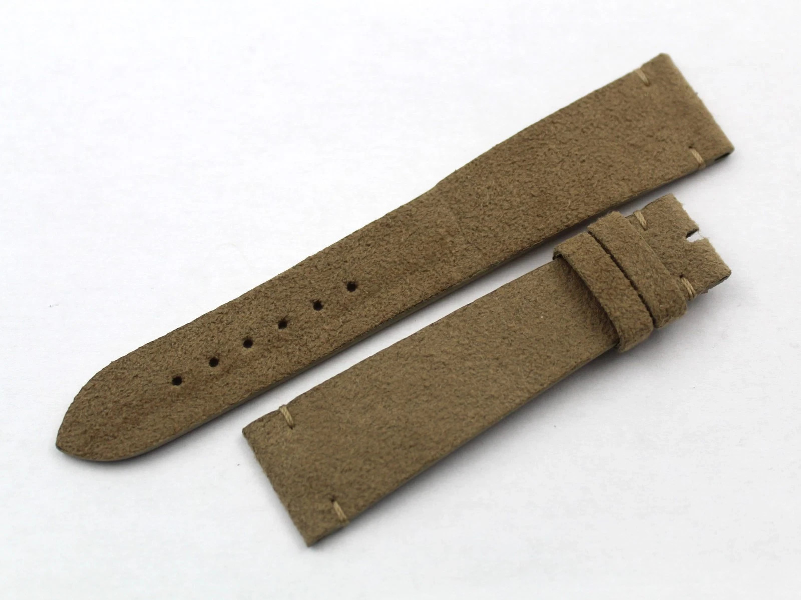 Watch Band Leather Suede Beige Various Sizes Accessories Top Quality New