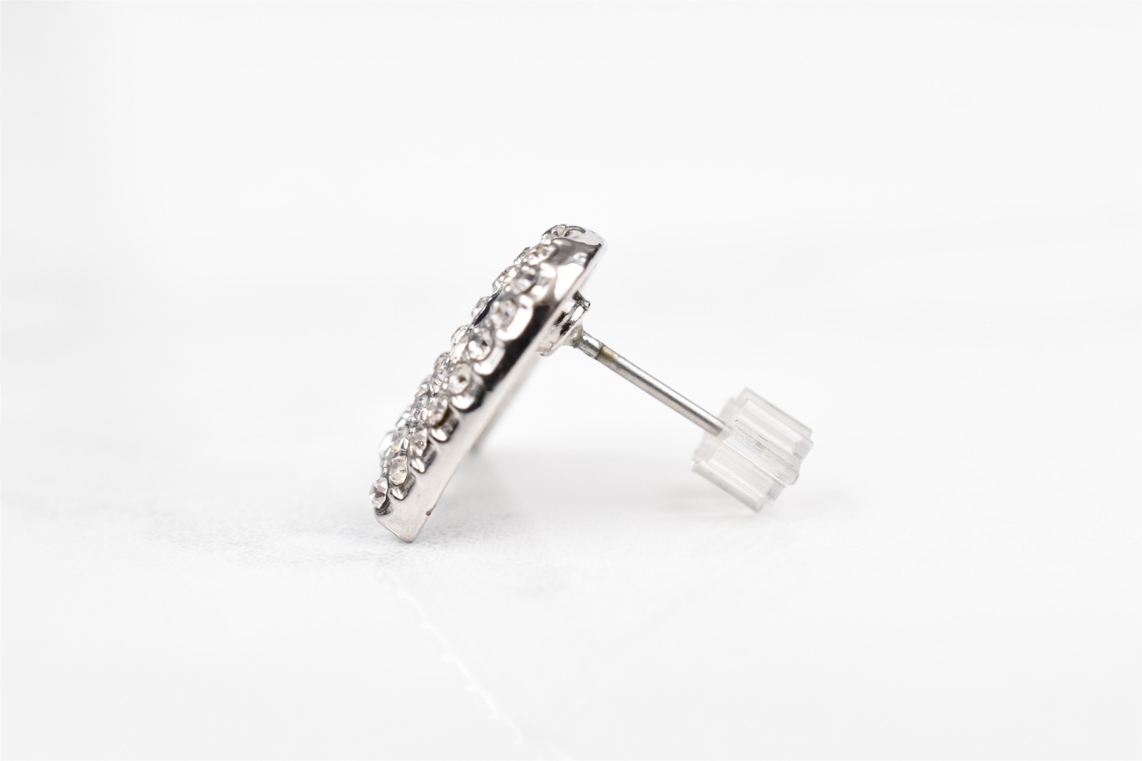 1980s Pac-Man Earrings, Silver Plated w/ Rhinestones – Choose Your Ghost!
