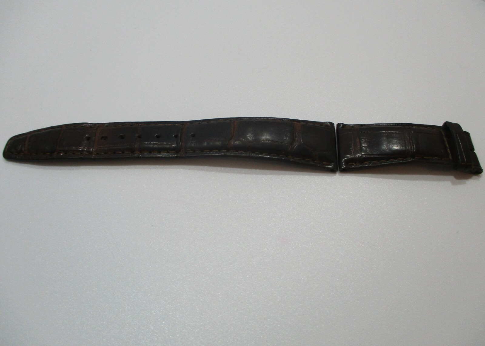 IWC Watch 22mm x 18mm Brown Reptilian Watch Strap Band Pair A24704 135+55mm Long