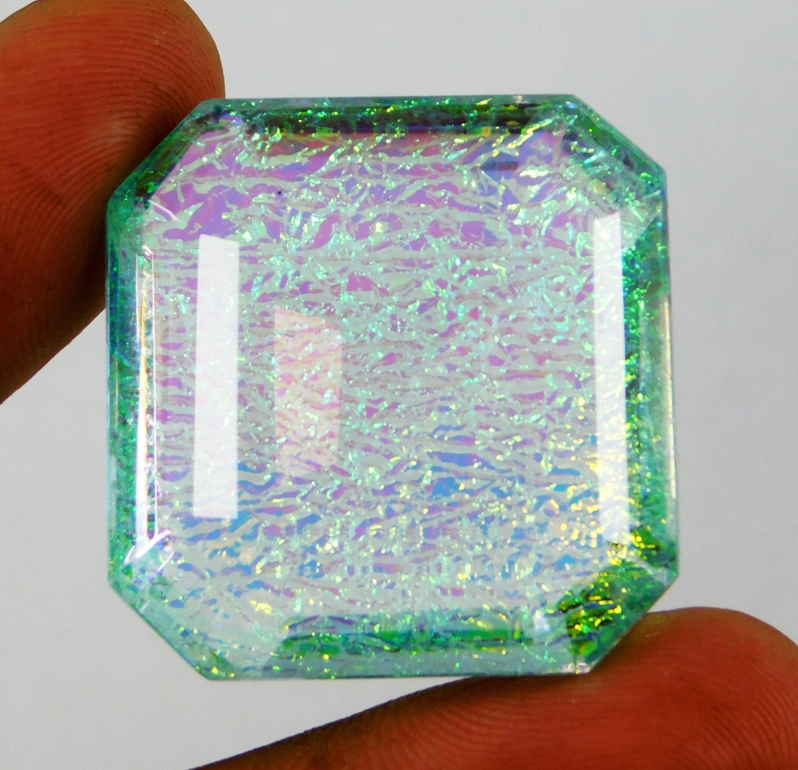 128.50 Ct Natural Monarch Fire Opal Doublet – Certified Radian Cut Gemstone