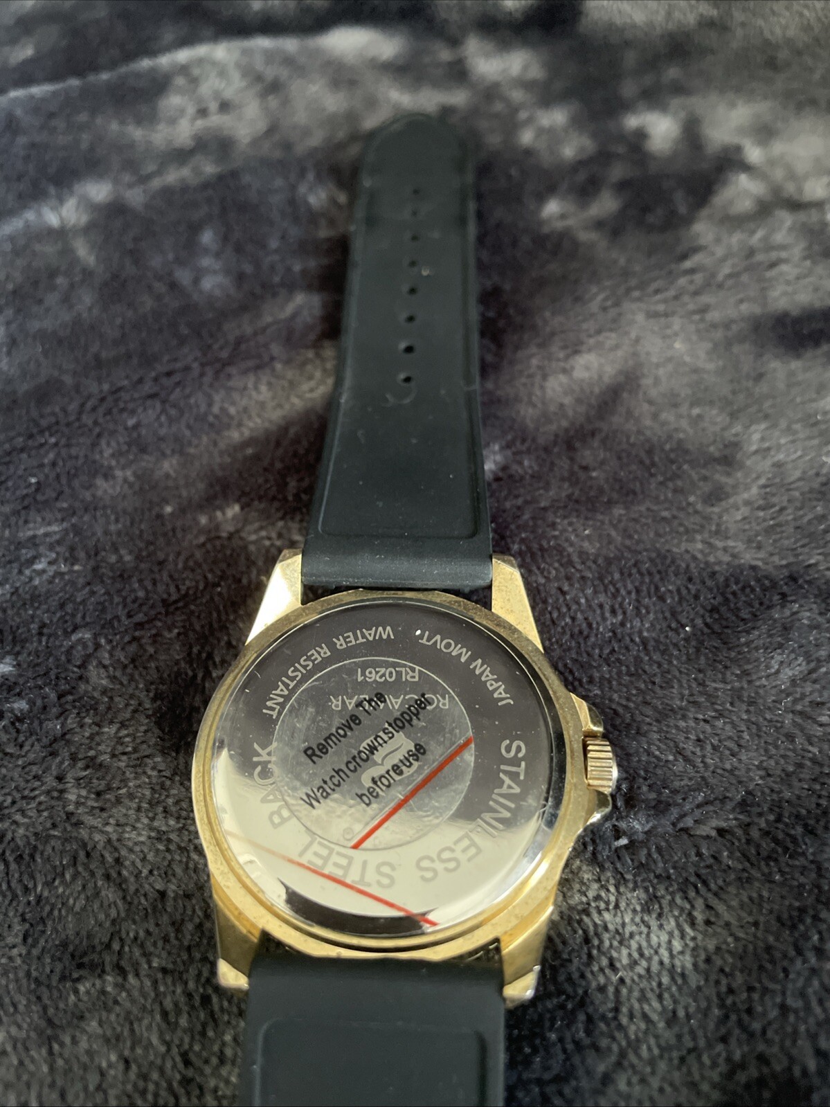 Women’s Rocawear Watch Crystal Accent Gel Band New battery Vintage