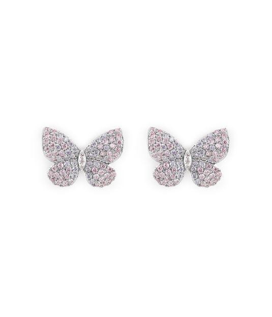 Henri Bendel Butterfly Pavé Crystal Stud Earrings
