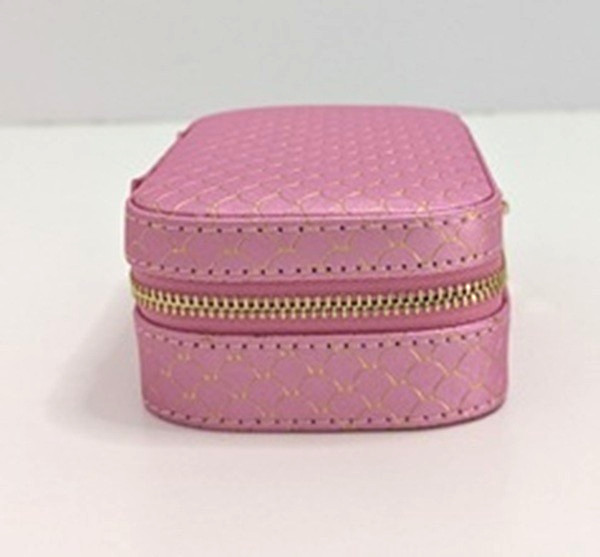 Jewelry Travel Organizer Crezusvo Pink Ring Necklace Earrings Gifts Trendy NEW