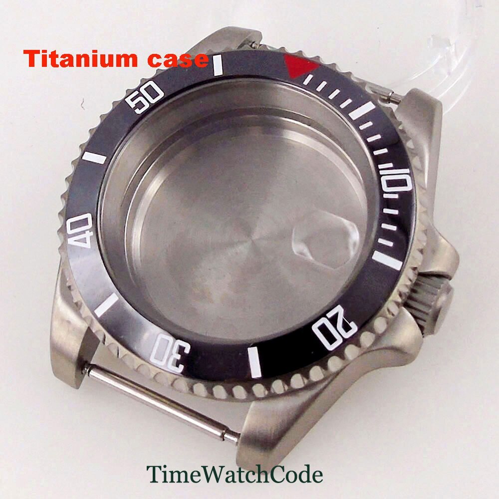 Titanium Watch Case 40mm 200m Waterproof Fit NH35 NH36 ETA2824 PT5000 Movement